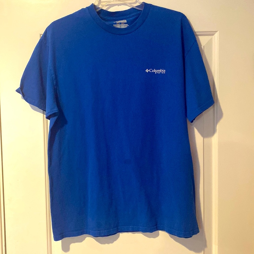 Columbia Blue Fishing Shirt